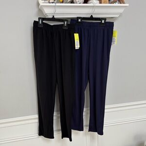 NWT- All in Motion- Boys Black and Navy Mesh Long Pants- Size Medium (8/10)